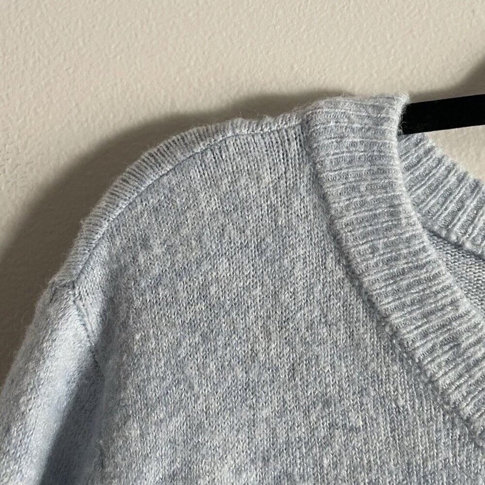 LC Lauren Conrad Women Sz XXL Pale Blue “Sunday” Embroidered Soft Knit Sweater - Picture 5 of 11